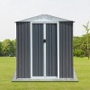 Outdoor Metal Storage Shed,storage Shed With Aluminum Alloy Frame With Metal Base,Tool Shed For Patio Garden Backyard-Coolbibila - 2 of 4