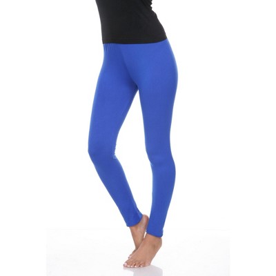 Women's Super Soft Solid Leggings Royal Blue X Large - White Mark