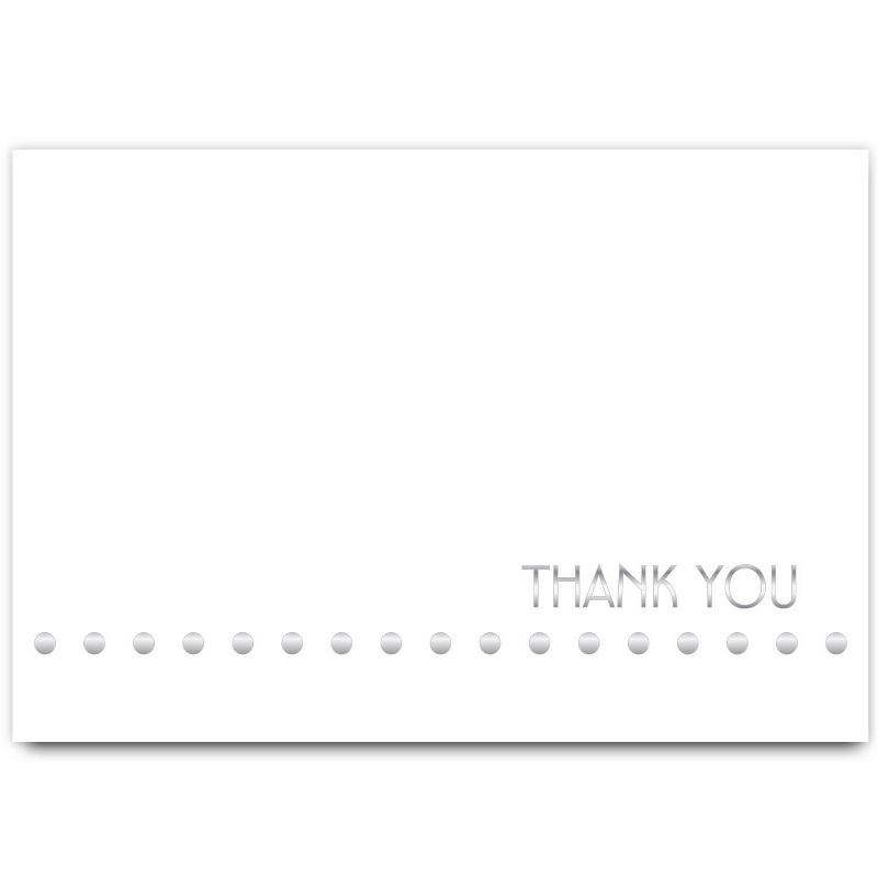 Silver Thank You Cards - 24ct, 2 of 4