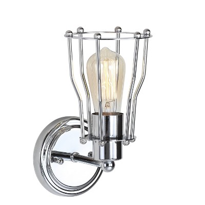 5.13" LED Metal Evelyn Vanity Light Chrome - Jonathan Y