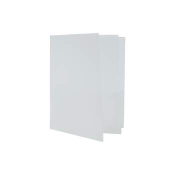JAM Paper 4-Pocket Heavy Duty Folders Clear 2/Pack (389MP4cl) 389MP4CL