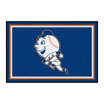 MLB New York Mets 4'x6' 2014 Retro Collection Plush Area Rug