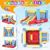 KRISRATE Bounce House 12.6FT×9FT Inflatable Bouncer with Double Slide & Obstacle Course, Large Jump Area with Air Blower, Indoor Outdoor Bouncy Castle - 4 of 4