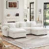 U Shaped Chaise Sectional Sofa,Modern Velvet Sectional Sofa With Soft Backrest And Seat Cushion,Sectional Sofa With Storage-Cuddlewood - 2 of 4