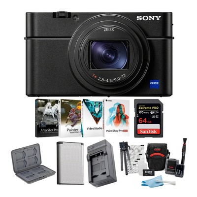 Sony RX100 VI 20.1 MP Premium Digital Camera with Photo Essentials Bundle