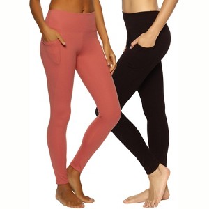 Felina Women's Athletic Pocket Legging 2-Pack - 1 of 4