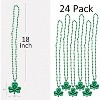 4E's Novelty 12 Pcs St Patrick's Day Beads Necklace Bulk Green Shamrock Beads for Irish Party Favors & Supplies, Costume Accessories - 4 of 4