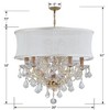 Crystorama Lighting Brentwood 6 - Light Chandelier in  Gold - 4 of 4