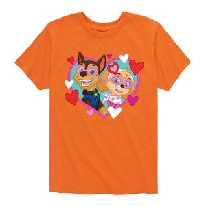Boys' - Paw Patrol - Chase Sky Hearts Short Sleeve Graphic T-Shirt - 1 of 4