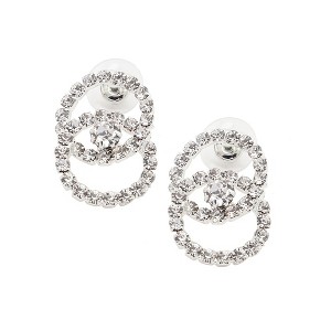 SOHI Women's Silver Wrap Drop Earrings - 1 of 3