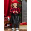 Spotted In Plaid Top, Skirt and Legging Set Mia Belle Girls - 2 of 4