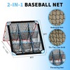 2-in-1 Baseball Rebounder Net with 9 Pocket Nets and Adjustable Angles, Dual-Sided Baseball Pitching Nets Soccer/Softball/Baseballs Training Equipment - 3 of 4