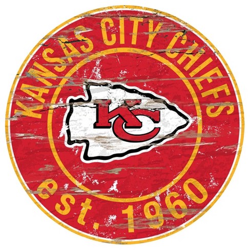 Kansas City Chiefs 12 Landscape Circle Sign