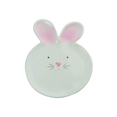 Transpac Ceramic Easter Bunny Head Platter Home Decorations Easter : Target