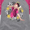 JoJo Siwa Jojo Wreath  - Athletic Heather/Fuchsia - 2T - 2 of 3