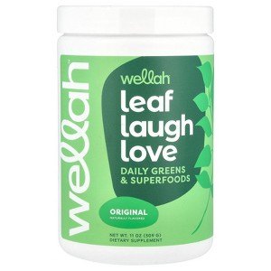 Wellah Leaf Laugh Love, Daily Greens & Superfoods, Original, 11 oz (309 g) - 1 of 2