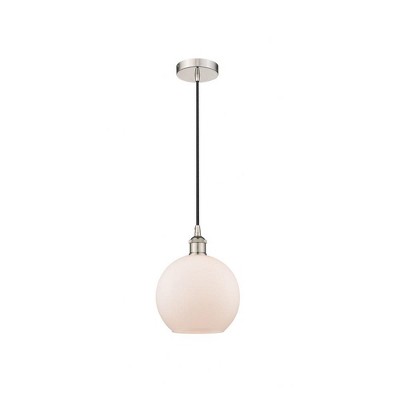 Athens - 1 Light Cord Hung Mini Pendant In Industrial Style-10.75 Inches Tall and 8 Inches Wide