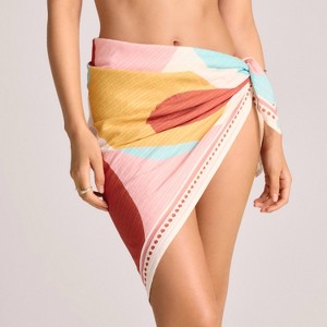 Vitamin A Women's Multiwear Sarong Scarf Cover Up - One size fits Most - 1 of 4