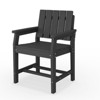 Hyleory Modern HDPE Outdoor Dining Armchair, Weather-Resistant Patio Chair with Classic Slat Back - 2 of 4