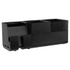 4pc Office Konnect Stackable Desk Organizer Black - Bostitch: Modular Desk Drawers & Organization Set, Metal & Plastic - image 2 of 4