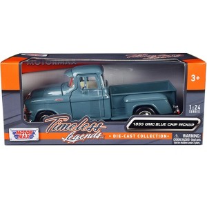 1955 GMC Blue Chip Pickup Truck Light Blue "Timeless Legends" Series 1/24 Diecast Model Car by Motormax - 1 of 3