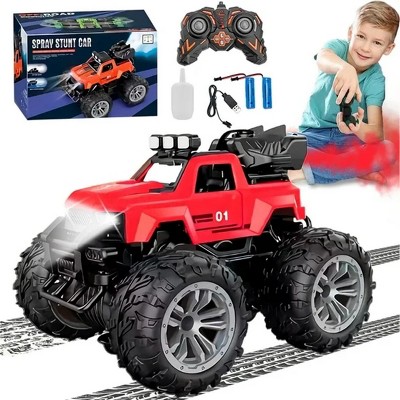 INFURNIC Toy Vehicles Bigfoot Stunt Car Racing Toy Extreme Action Fun for Kids Outdoor Play, Red, 5.85"*5.46"*8.19"