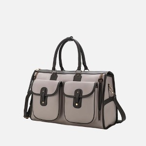 MKF Collection Genevieve Color Block Vegan Leather Women’s Duffle Bag by Mia K - 1 of 4