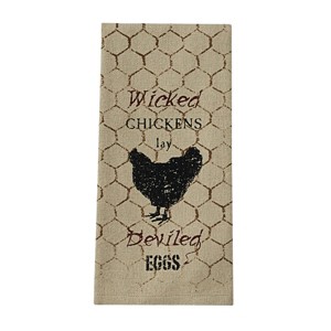 Park Designs Wicked Chickens Printed Dishtowel Set of 2 - 1 of 2