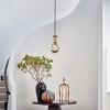ALOADECOR 1-Light 5" Farmhouse Raindrop Glass Chandelier Rustic Teardrop Cluster Pendant Light for Kitchen Island - 2 of 4