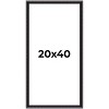 PosterPalooza | Panoramic Antique Red Picture Frame - UV Acrylic, Foam Board Backing, Hanging Hardware - 2 of 4