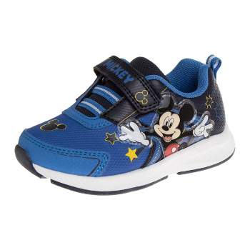 Disney Toddler Boys Mickey Mouse Sneakers with 2 Red Lights