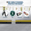 4 Pack of 1 Channel Cable Protector Ramp, Rubber Cable Ramp with 22046 Lbs Load Capacity, Heavy Duty Floor Wire Cord Cover,Driveway Traffic Speed Bump - 3 of 4