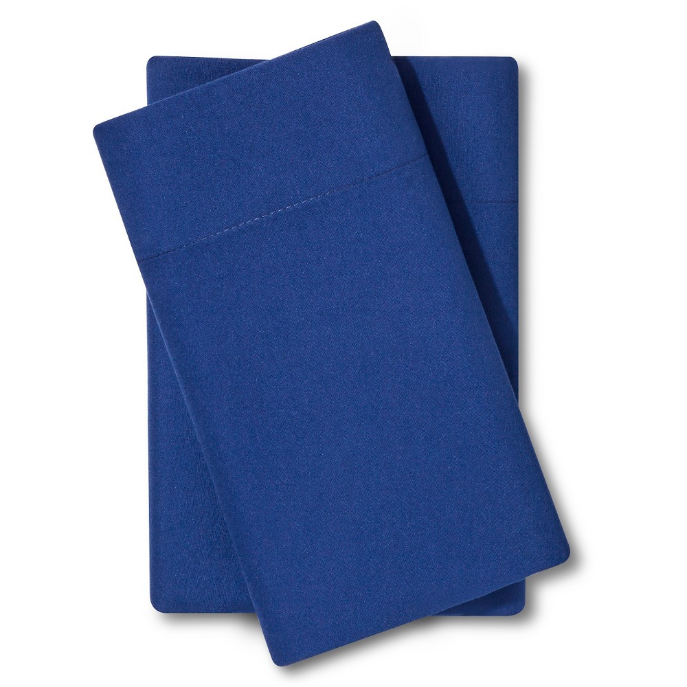 King Microfiber Pillowcase Set Sapphire - Room Essentials™: 170 Thread Count, Polyester, Machine Washable, No Closure