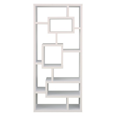 71" Heather 16 Shelf Bookcase White - miBasics