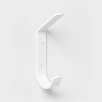 Large Over The Door Hook With Wood 6 Hooks Matte White - Brightroom™ :  Target