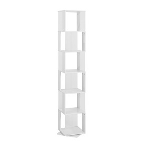 NicBex Rotating Bookshelf with Acrylic Plate Bookcases for Living Room Home Office - 1 of 4