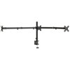 Aghana Digitals Adjustable Triple Monitor Stand - Black Steel with VESA 75/100, Height/Tilt/Swivel - 3 of 4