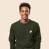 Dalix Ghost Embroidered Crewneck Long Sleeve Sweatshirt Fleece Men - 3 of 4