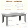 COZONY 71-inch Farmhouse Dining Table for 6-8 People, Rustic Rectangular Wood Kitchen Table for Living Room and Restaurant - 4 of 4