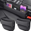 TruAIR Car Seat Gap Filler Organizer (2-Pack, Black) - 2 of 4
