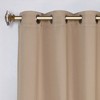 Classic Modern Solid Room Darkening Semi-Blackout Curtains, Grommets, Set of 2 by Blue Nile Mills - 2 of 4