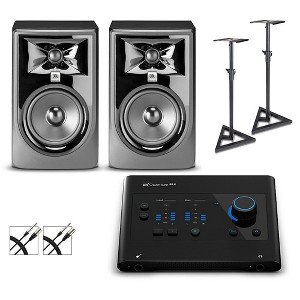 PreSonus Quantum ES2 Audio Interface With JBL 3 Series Studio Monitor Pair (Cables & Stands Included) 305MKII - 1 of 4