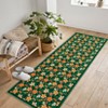 Floral Area Rugs Boho Style Washable Low Pile Non Slip Indoor Carpet for Nursery Playroom Bedroom Living Room - 2 of 4