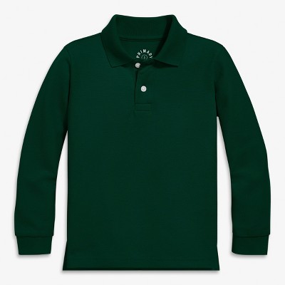 Primary Kids Long Sleeve Pique Polo