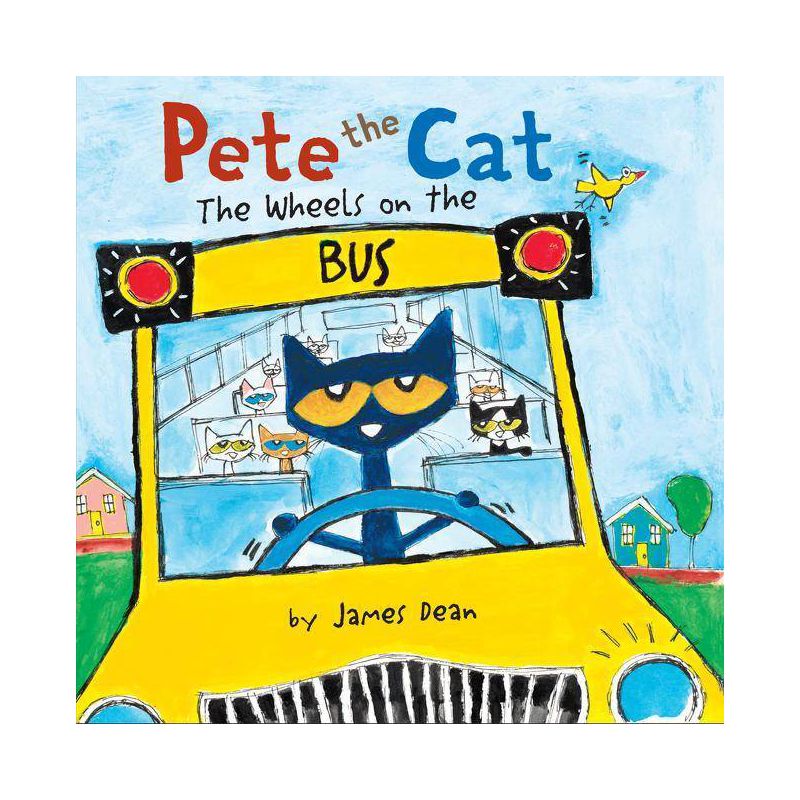 The Wheels on the Bus ( Pete the Cat) - by James Dean (Board Book), 1 of 2