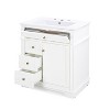 30 Inch Storage Space Bathroom Storage Cabinet with Door Shelf-Christopher Knight Home - 2 of 4