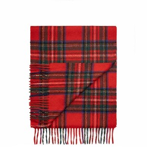 Lona Scott Pure Cashmere Tartan Scarf - 1 of 4