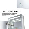 Fine Fixtures Bathroom Medicine Cabinet, Aluminum, Recessed/Surface Mount, Mirrored Interior w/LED - 3 of 4