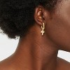 Bijoux Sport by Luv Aj MLB Gold Logo Huggie Earrings - 2 of 3