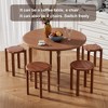GDFStudio Romain Modern Wooden Stackable Stools (Set of 4) - 4 of 4